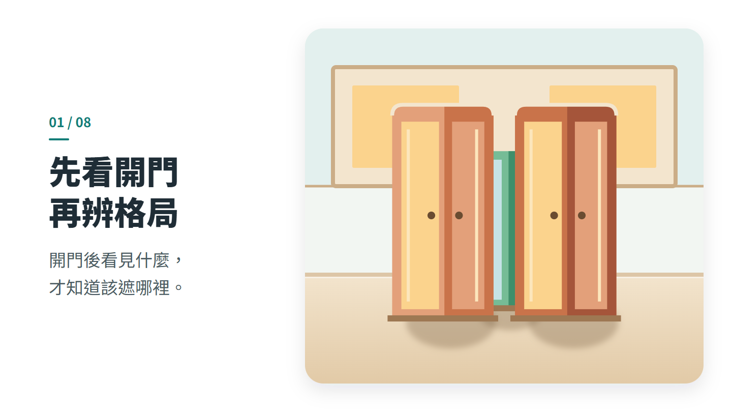 先看開門 再辨格局