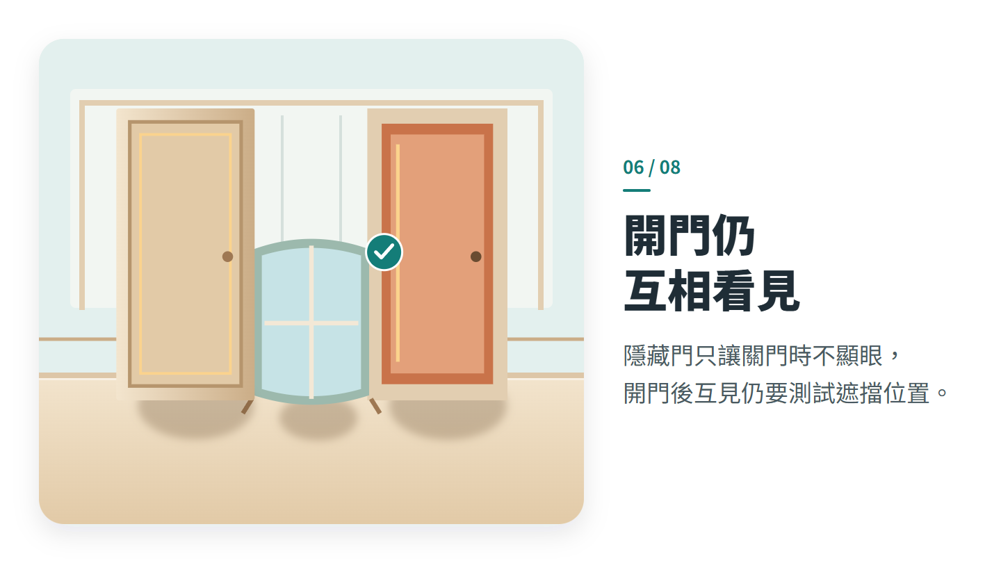 開門仍 互相看見
