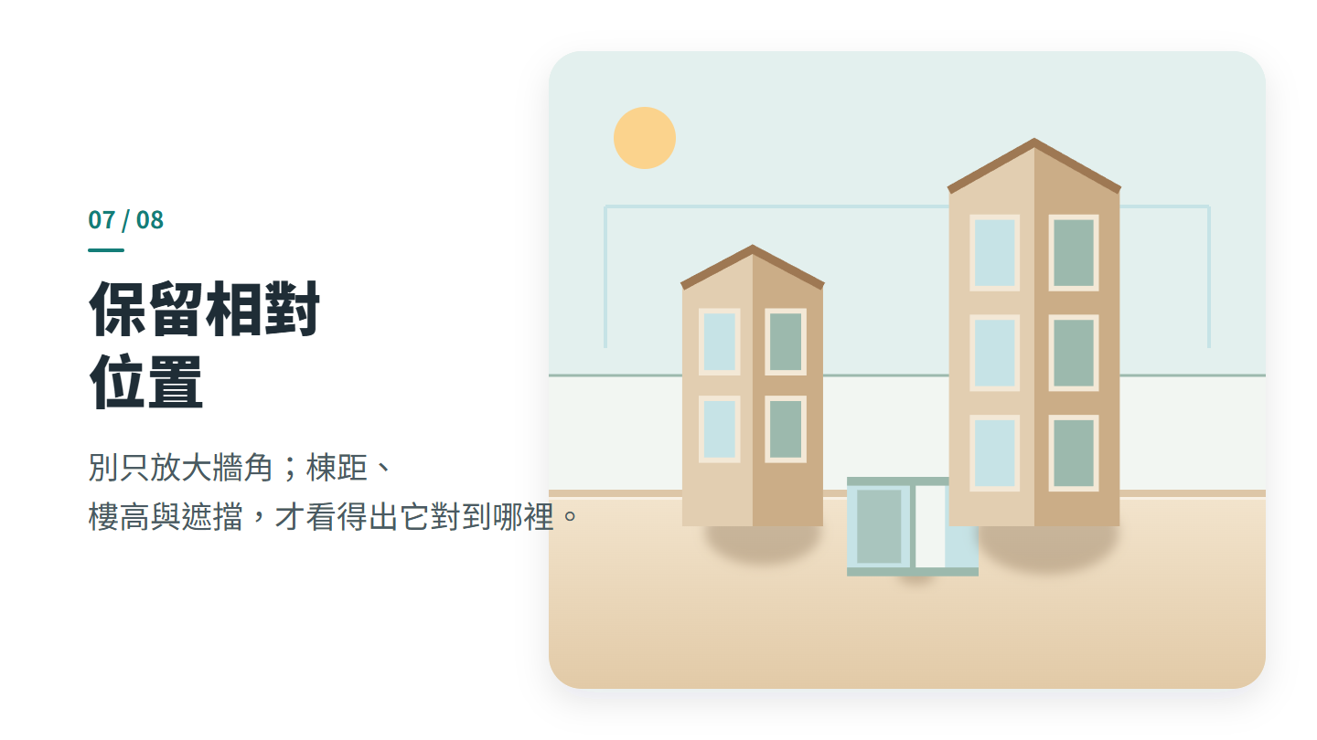 保留相對 位置
