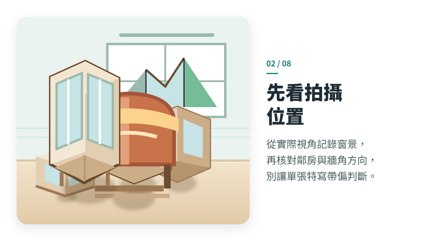 先看拍攝 位置